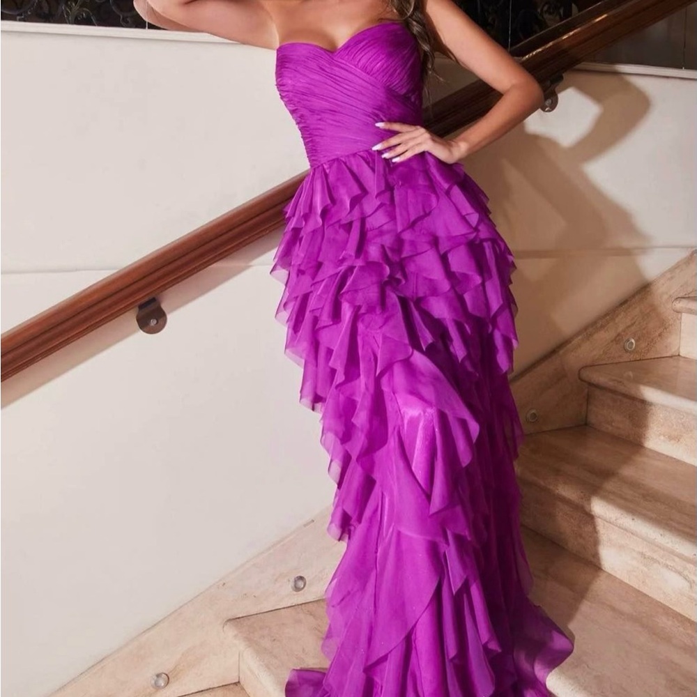 NEW Orchid Ruffle Gown